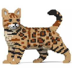Jekca Games-- Bengal Cat 4-in-1 Pack 01S-M01 - Lego - Sculpture - Construction - 4D - Brick Animals - Toys - Avvenice