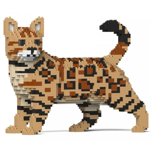 Jekca Games-- Bengal Cat 4-in-1 Pack 01S-M01 - Lego - Sculpture - Construction - 4D - Brick Animals - Toys - Avvenice