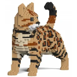 Jekca Games-- Bengal Cat 4-in-1 Pack 01S-M01 - Lego - Sculpture - Construction - 4D - Brick Animals - Toys - Avvenice