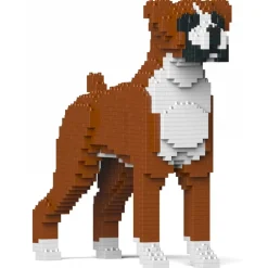 Jekca Games-- Boxer 01-M01 - Big - Lego - Sculpture - Construction - 4D - Brick Animals - Toys - Avvenice