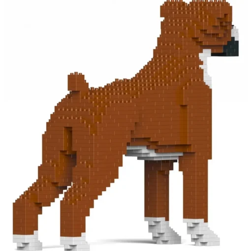 Jekca Games-- Boxer 01-M01 - Big - Lego - Sculpture - Construction - 4D - Brick Animals - Toys - Avvenice
