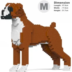 Jekca Games-- Boxer 01-M01 - Big - Lego - Sculpture - Construction - 4D - Brick Animals - Toys - Avvenice