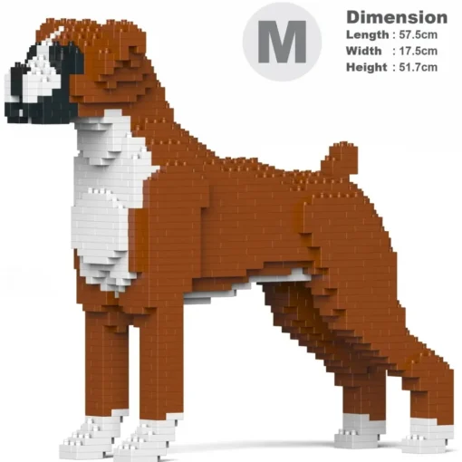 Jekca Games-- Boxer 01-M01 - Big - Lego - Sculpture - Construction - 4D - Brick Animals - Toys - Avvenice