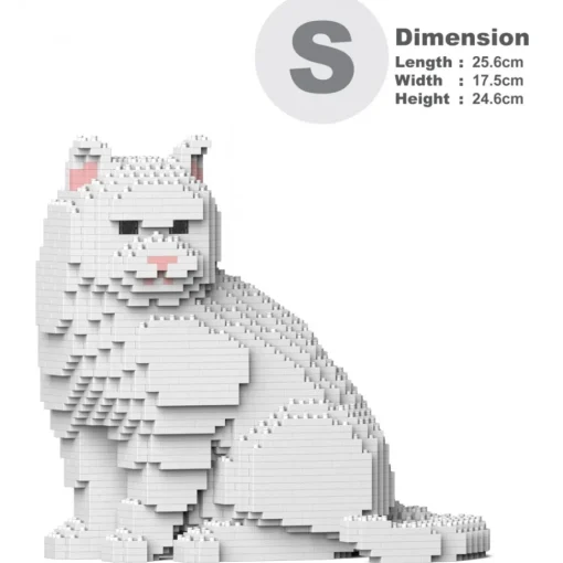 Jekca Games-- British Shorthair Cat 01S-M02 - Lego - Sculpture - Construction - 4D - Brick Animals - Toys - Avvenice