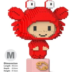 Jekca Games-- Cancer 01 - Big - Lego - Sculpture - Construction - 4D - Brick Animals - Toys - Avvenice