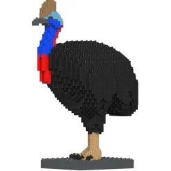 Jekca Games-- Cassowary 01 - Lego - Sculpture - Construction - 4D - Brick Animals - Toys - Avvenice