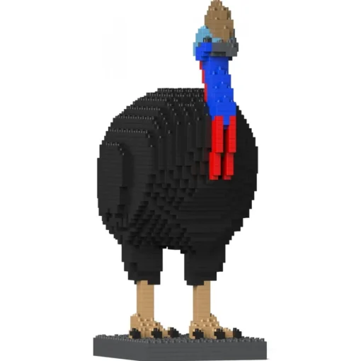 Jekca Games-- Cassowary 01 - Lego - Sculpture - Construction - 4D - Brick Animals - Toys - Avvenice