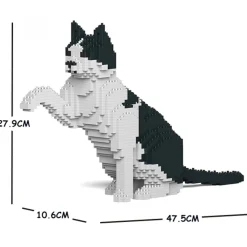 Jekca Games-- Cat 12S-M02 - Lego - Sculpture - Construction - 4D - Brick Animals - Toys - Avvenice