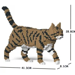 Jekca Games-- Cat 03S-M04 - Lego - Sculpture - Construction - 4D - Brick Animals - Toys - Avvenice