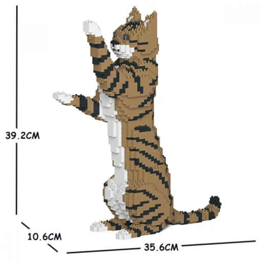 Jekca Games-- Cat 14S-M04 - Lego - Sculpture - Construction - 4D - Brick Animals - Toys - Avvenice