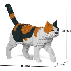 Jekca Games-- Cat 11S-M01 - Lego - Sculpture - Construction - 4D - Brick Animals - Toys - Avvenice