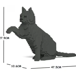 Jekca Games-- Cat 08S-M03 - Lego - Sculpture - Construction - 4D - Brick Animals - Toys - Avvenice