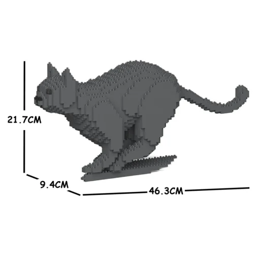 Jekca Games-- Cat 19S-M03 - Lego - Sculpture - Construction - 4D - Brick Animals - Toys - Avvenice
