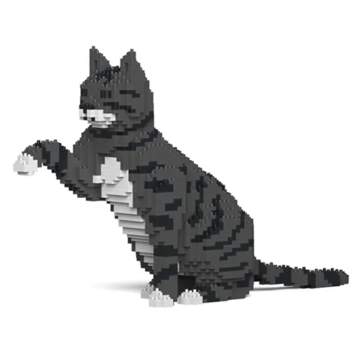 Jekca Games-- Cat 04S-M02 - Lego - Sculpture - Construction - 4D - Brick Animals - Toys - Avvenice