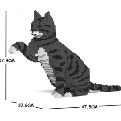 Jekca Games-- Cat 04S-M02 - Lego - Sculpture - Construction - 4D - Brick Animals - Toys - Avvenice