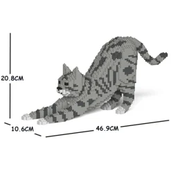 Jekca Games-- Cat 05S-M03 - Lego - Sculpture - Construction - 4D - Brick Animals - Toys - Avvenice