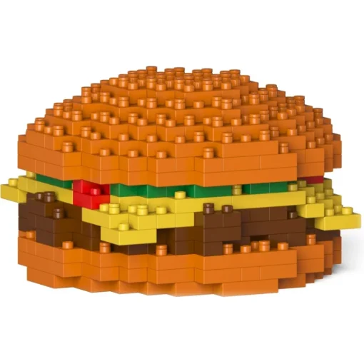 Jekca Games-- Cheese Burger 01S - Lego - Sculpture - Construction - 4D - Brick Animals - Toys - Avvenice
