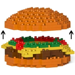 Jekca Games-- Cheese Burger 01S - Lego - Sculpture - Construction - 4D - Brick Animals - Toys - Avvenice
