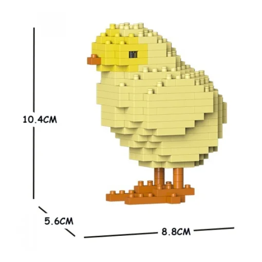 Jekca Games-- Chick 01S - Lego - Sculpture - Construction - 4D - Brick Animals - Toys - Avvenice