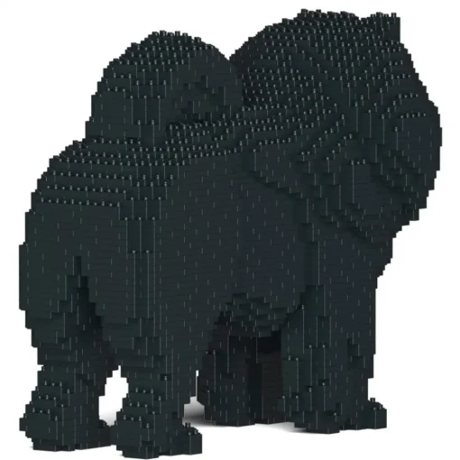 Jekca Games-- Chow Chow 02-M03 - Big - Lego - Sculpture - Construction - 4D - Brick Animals - Toys - Avvenice