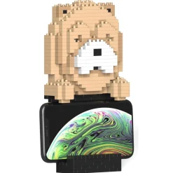 Jekca Games-- Chow Chow Phone Stand 01S - Lego - Sculpture - Construction - 4D - Brick Animals - Toys - Avvenice