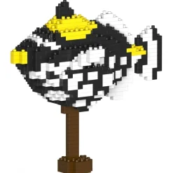 Jekca Games-- Clown Triggerfish 01 - Big - Lego - Sculpture - Construction - 4D - Brick Animals - Toys - Avvenice