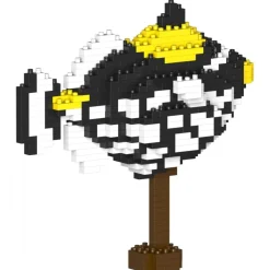 Jekca Games-- Clown Triggerfish 01 - Big - Lego - Sculpture - Construction - 4D - Brick Animals - Toys - Avvenice