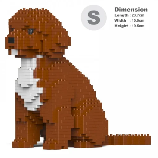 Jekca Games-- Cockapoo 01S-M02 - Lego - Sculpture - Construction - 4D - Brick Animals - Toys - Avvenice