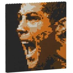 Jekca Games-- Cristiano Ronaldo Brick Painting 01S - Lego - Sculpture - Construction - 4D - Brick Animals - Toys - Avvenice