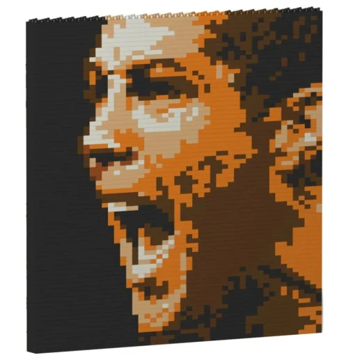 Jekca Games-- Cristiano Ronaldo Brick Painting 01S - Lego - Sculpture - Construction - 4D - Brick Animals - Toys - Avvenice