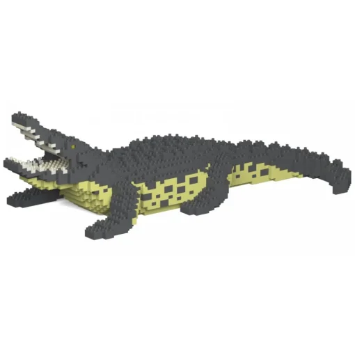 Jekca Games-- Crocodile 01S - Lego - Sculpture - Construction - 4D - Brick Animals - Toys - Avvenice