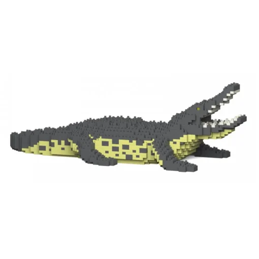 Jekca Games-- Crocodile 01S - Lego - Sculpture - Construction - 4D - Brick Animals - Toys - Avvenice