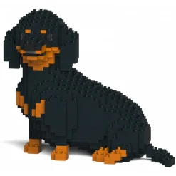 Jekca Games-- Dachshund 05-M01 - Big - Lego - Sculpture - Construction - 4D - Brick Animals - Toys - Avvenice