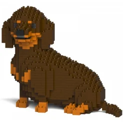 Jekca Games-- Dachshund 05-M02 - Big - Lego - Sculpture - Construction - 4D - Brick Animals - Toys - Avvenice