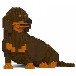 Jekca Games-- Dachshund 05-M02 - Big - Lego - Sculpture - Construction - 4D - Brick Animals - Toys - Avvenice