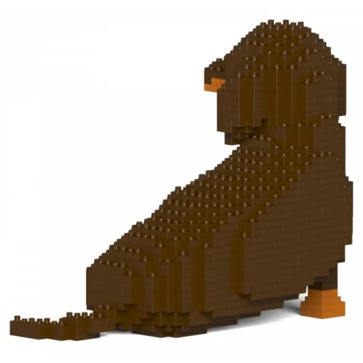 Jekca Games-- Dachshund 05-M02 - Big - Lego - Sculpture - Construction - 4D - Brick Animals - Toys - Avvenice