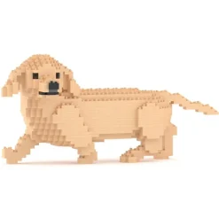 Jekca Games-- Dachshund 06-M03 - Big - Lego - Sculpture - Construction - 4D - Brick Animals - Toys - Avvenice