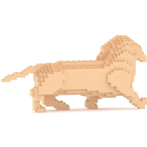 Jekca Games-- Dachshund 06-M03 - Big - Lego - Sculpture - Construction - 4D - Brick Animals - Toys - Avvenice