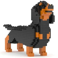 Jekca Games-- Dachshund Mini 01 - Big - Lego - Sculpture - Construction - 4D - Brick Animals - Toys - Avvenice