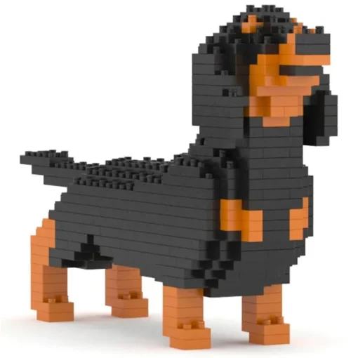 Jekca Games-- Dachshund Mini 01 - Big - Lego - Sculpture - Construction - 4D - Brick Animals - Toys - Avvenice