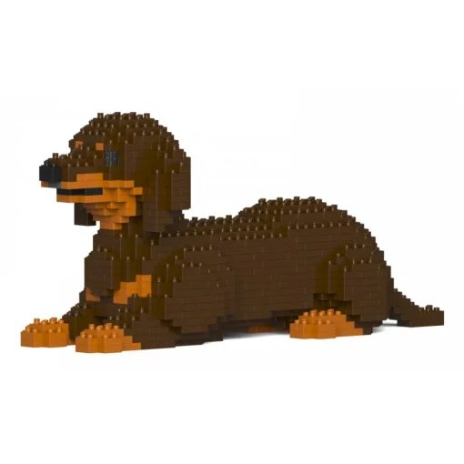 Jekca Games-- Dachshund 04S-M02 - Lego - Sculpture - Construction - 4D - Brick Animals - Toys - Avvenice