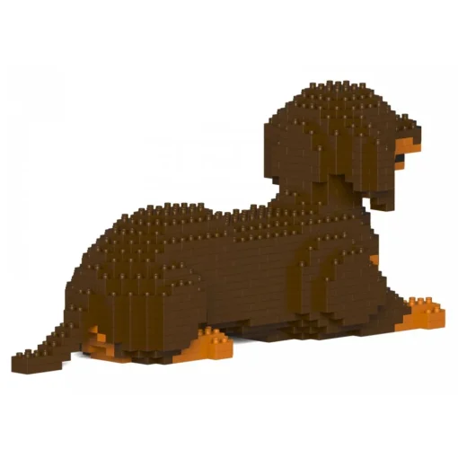 Jekca Games-- Dachshund 04S-M02 - Lego - Sculpture - Construction - 4D - Brick Animals - Toys - Avvenice
