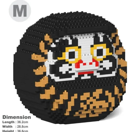 Jekca Games-- Daruma Doll 02-M02 - Big - Lego - Sculpture - Construction - 4D - Brick Animals - Toys - Avvenice