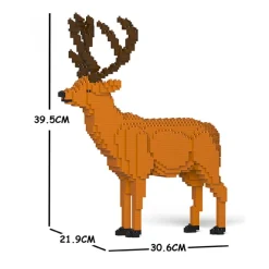 Jekca Games-- Deer 01S - Lego - Sculpture - Construction - 4D - Brick Animals - Toys - Avvenice