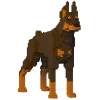 Jekca Games-- Doberman Pinscher 01S-M02 - Lego - Sculpture - Construction - 4D - Brick Animals - Toys - Avvenice