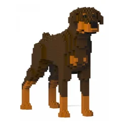 Jekca Games-- Doberman Pinscher 01S-M02 - Lego - Sculpture - Construction - 4D - Brick Animals - Toys - Avvenice