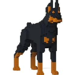 Jekca Games-- Doberman Pinscher 01-M01 - Big - Lego - Sculpture - Construction - 4D - Brick Animals - Toys - Avvenice