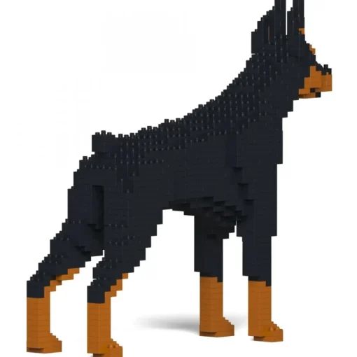 Jekca Games-- Doberman Pinscher 01-M01 - Big - Lego - Sculpture - Construction - 4D - Brick Animals - Toys - Avvenice
