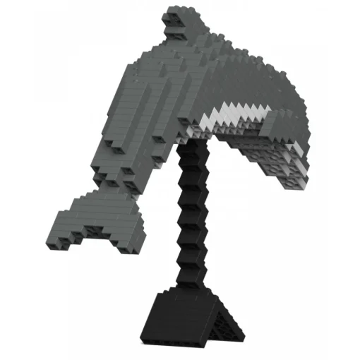 Jekca Games-- Dolphin 02S - Lego - Sculpture - Construction - 4D - Brick Animals - Toys - Avvenice