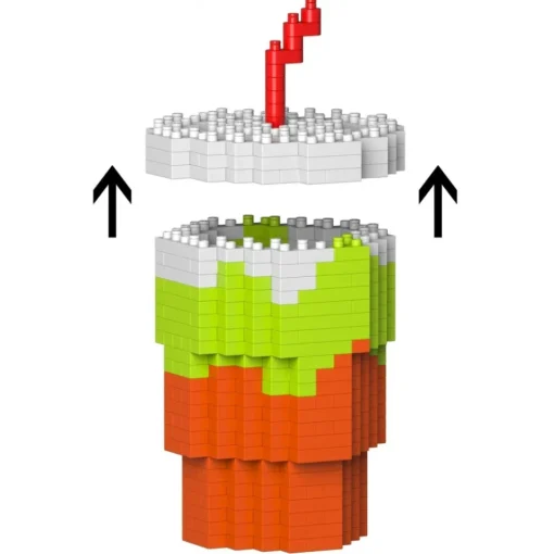 Jekca Games-- Drink Cup 01S - Lego - Sculpture - Construction - 4D - Brick Animals - Toys - Avvenice